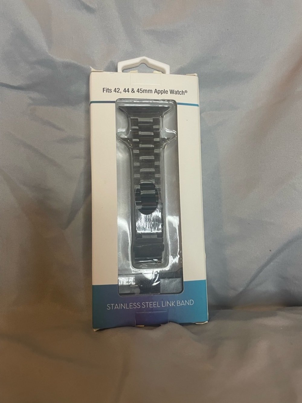 Stainless Steel Link Band for 42/44/45mm Apple Watch - Black